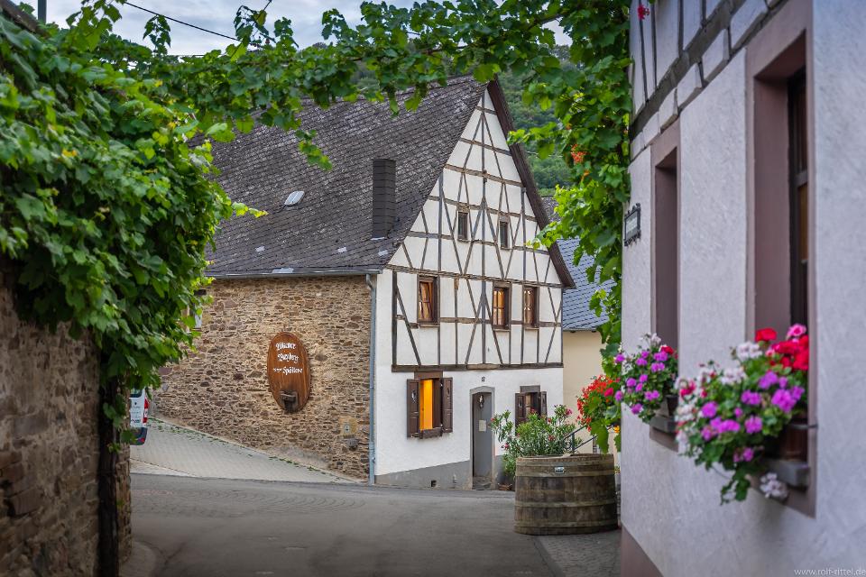 Unser historisches Ferienhaus (ca. 100 m²) aus dem 14. Jahrhundert bietet bis zu 6 Personen Platz und vermittelt ganzjährig eine gemütliche und urige Atmosphäre.                           Umringt von Weinreben und Weingütern liegt es im Herzen von...