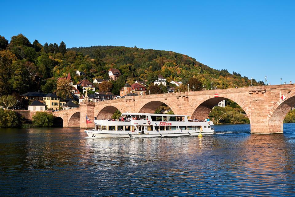 Enjoy a relaxed boat trip on the Neckar in the midst of a beautiful landscape.