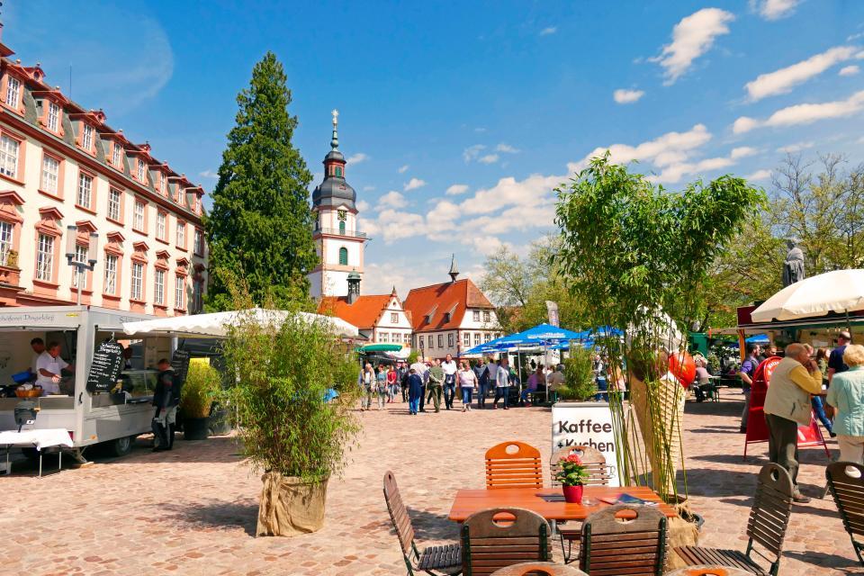 Die historische Altstadt von Erbach wird vor allem durch das Ensemble von gräflichem Schloss, Lustgarten, Organgerie und historischem Rathaus rund um den Marktplatz geprägt.