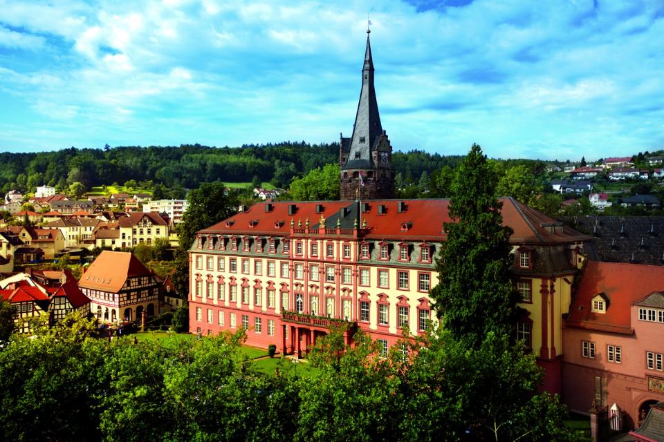 Das Schloss Erbach ist Wohnsitz der Gräflichen Familie zu Erbach-Erbach und liegt im Zentrum der Stadt Erbach im Odenwald.