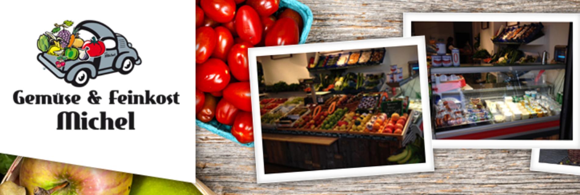 Im Gemüse- und Feinkostgeschäft Michel gibt es täglich frische Produkte aus kontrolliertem Anbau und ein reichhaltiges Angebot aus Obst, Gemüse, Gewürzen und Kräutern.