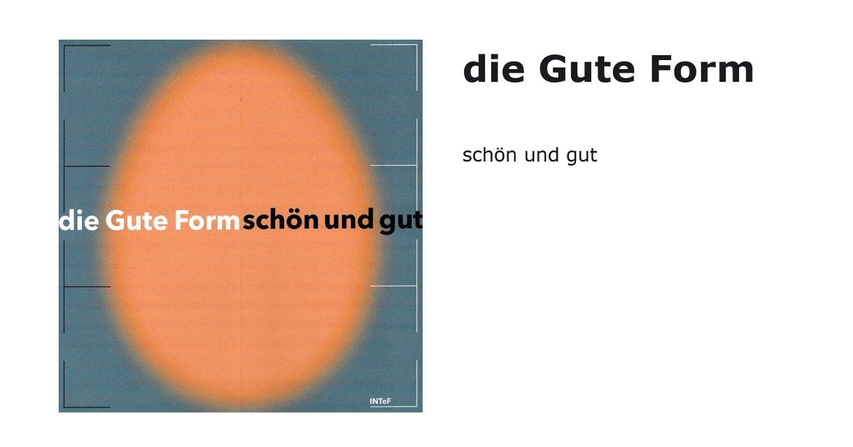 With the spirit of optimism of the 1950s and a new, future-orientated design consciousness, the term Gute Form (Good Form) became established. It stands for a design that should be timelessly valid. A functional, functional yet aesthetic design was intended to create a permanence of things that went beyond the fashionable zeitgeist.
