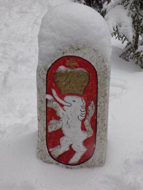Schneeschuh - Grenzsteig Tour zum Zwercheck mit 1333 Meter Höhe!