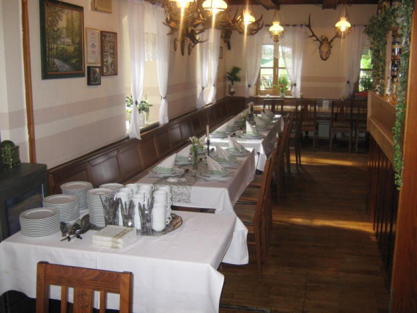 Gasthaus Waldschänke Zainhammer - Tisch gedeckt