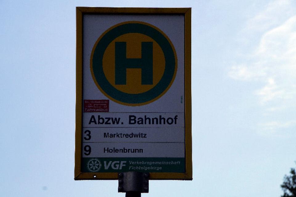 Radbus-Haltestelle von Tröstau