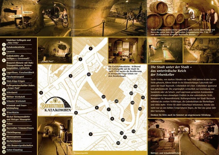 Bayreuther Stadt- und Biergeschichte erleben - Das faszinierende Labyrinth unterirdischer Felsenkeller