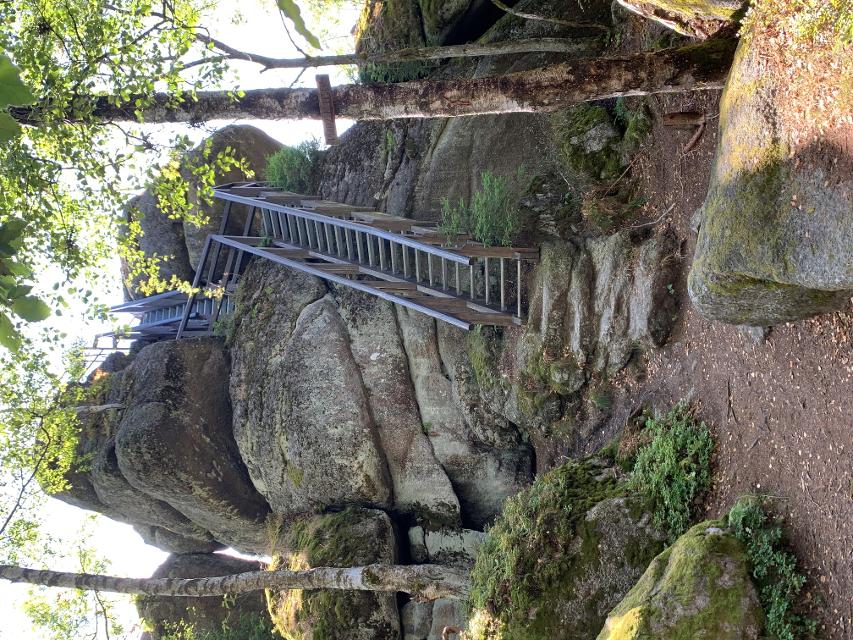 Die Felsengruppe befindet sich im Staatsforst, ist ein geschütztes Naturdenkmal und liegt genau auf dem 50. Breitengrad. 