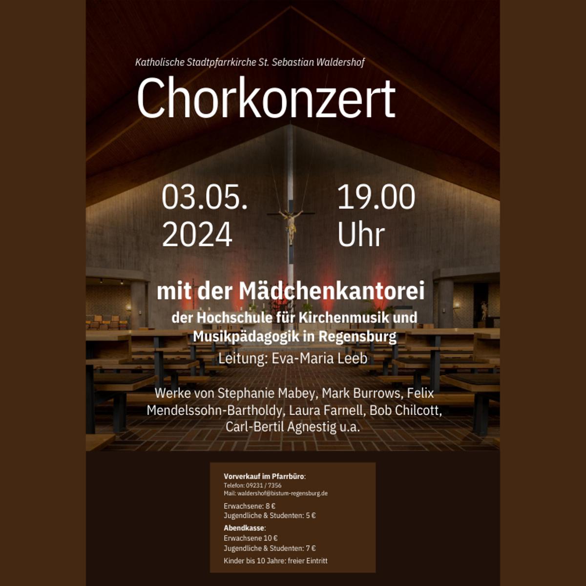 Chorkonzert der Mädchenkantorei der HfM Regensburg