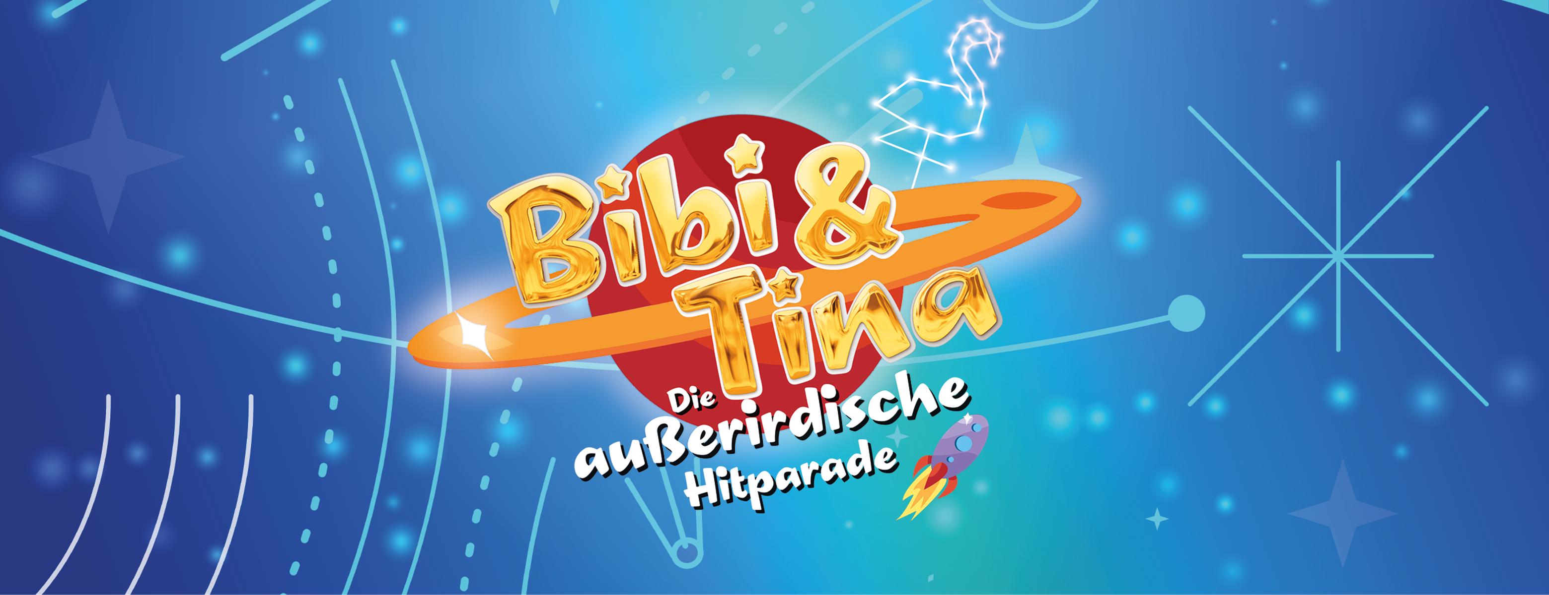 Bibi & Tina kommen 2025 wieder mit allen Hits und ihrem Erfolgs-Abenteuer “Die außerirdische Hitparade” zurück in deine Stadt.
                 title=