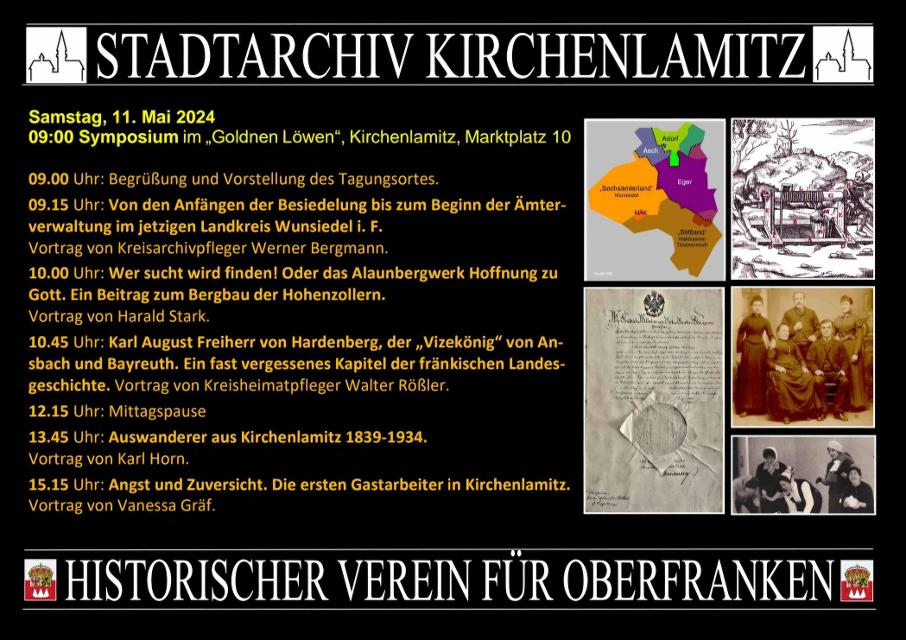 Symposium zur Heimatgeschichte und Heimatforschung - Stadtarchiv und Historischer Verein für Oberfranken