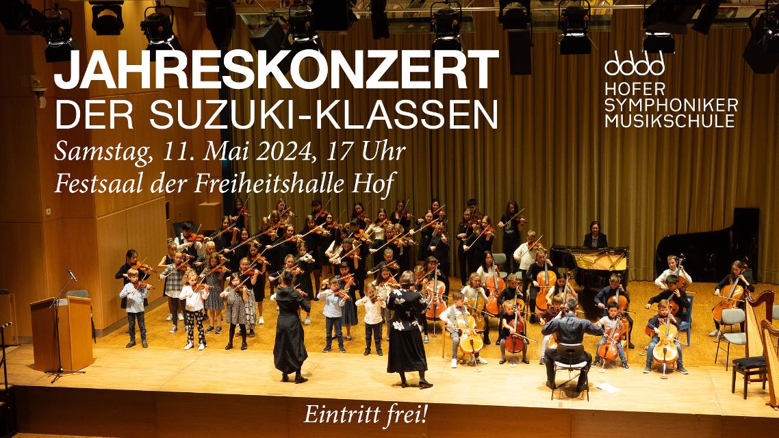 Streichkonzert mit Schülerinnen und Schülern der Musikschule der Hofer Symphoniker im Festsaal der Freiheitshalle