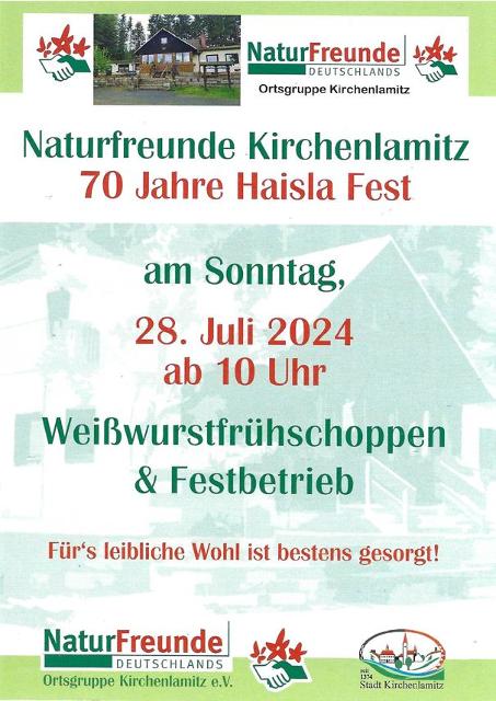 Jubiläumsfeier "70 Jahre Naturfreundehaus"