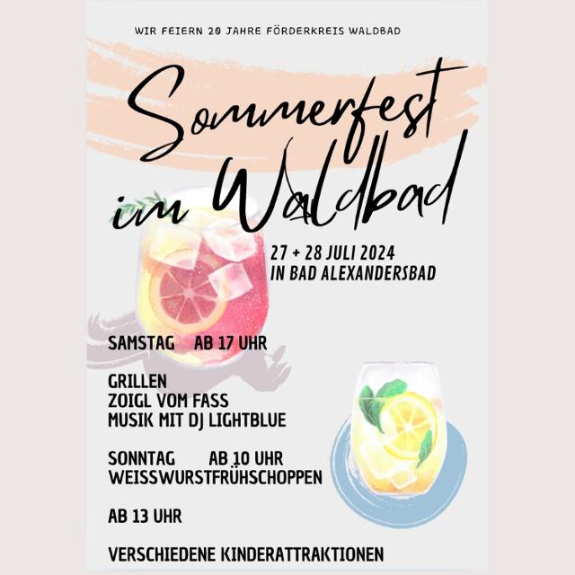 Sommerfest des Förderkreis Waldbad Bad Alexandersbad