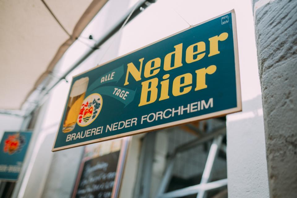 Brauerei Neder - nostalgisches Schild
                 title=