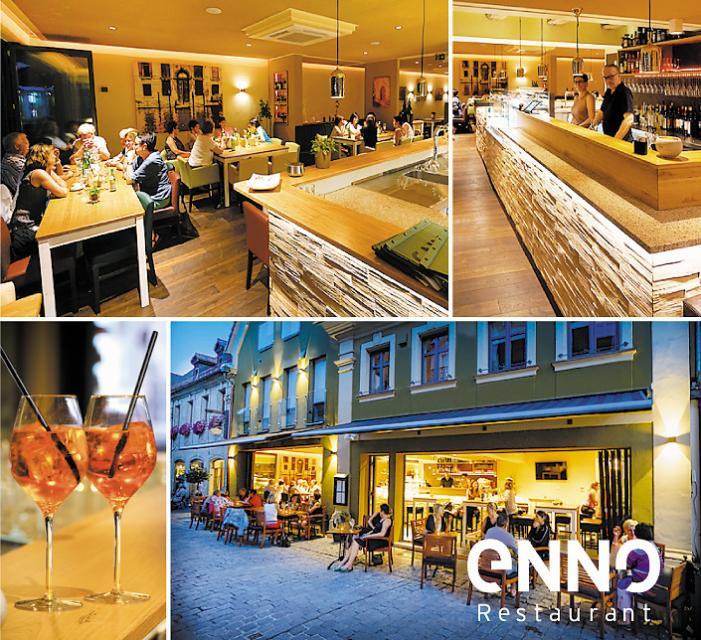enno Restaurant & Bar ist vermutlich das Restaurant mit dem einladensten Flair in der Stadt Forchheim. Bei angenehmen Termperaturen ist die komplette Fensterfront geöffnet und man fühlt sich an die Restaurants und Cafés im Süden erinnert.