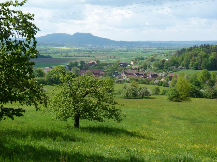 Das idyllische Mühlbachtal zweigt von der B 470 ab. Vier kleine Ortschaften: Rüssenbach, Niedermirsberg, Neuses-Poxstall liegen in Sicht zueinander in diesem kleinen Seitental.