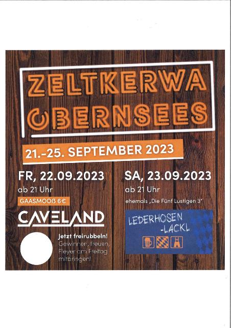 Festbetrieb mit Caveland                    Karten: .