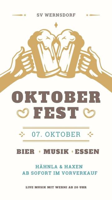Oktoberfest auf dem Sportgelände des SV WernsdorfBild: SV Wernsdorf                    Eintritt: Eintritt frei
                 title=