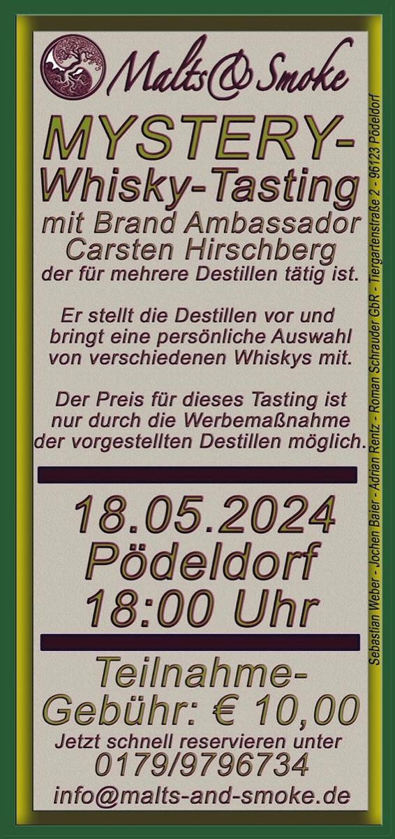 Mystery Tasting mit Brand Ambassador Carsten Hirschberg