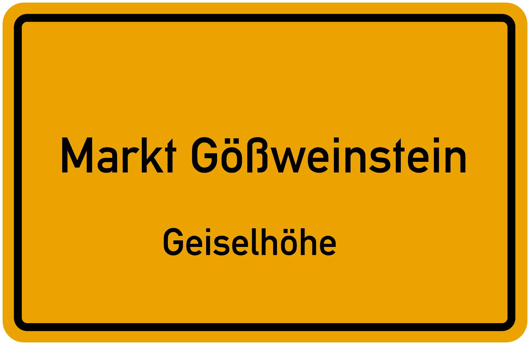 Geiselhöhe ist ein Gemeindeteil des Wallfahrtsortes Gößweinstein zwischen Gößweinstein und Pottenstein im oberfränkischen Landkreis Forchheim