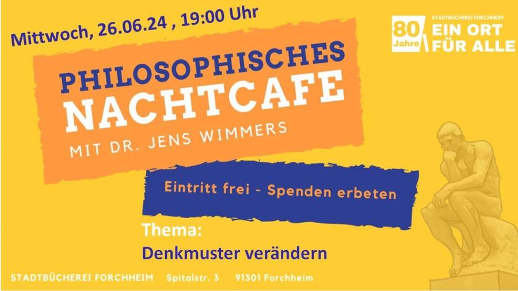 Philosophisches Nachtcafé mit Dr. Jens Wimmers