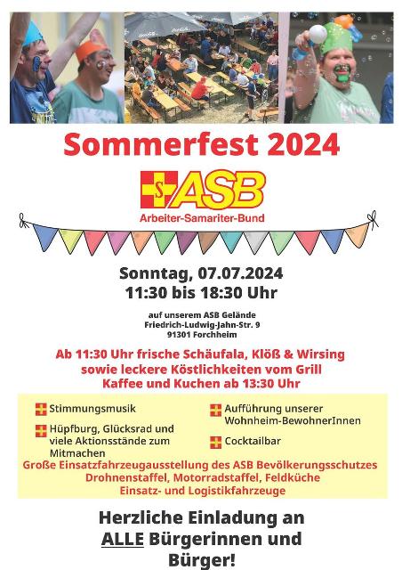 Sommerfest des Arbeiter-Samariter-Bund Regionalverband Forchheim e.V.