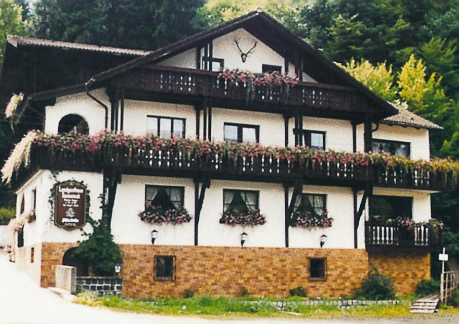 Familiär geführtes, kinder- und seniorenfreundliches Haus am Ortsrand von Wallenfels, direkt am Wald, in Nachbarschaft zu einer mit Wasserkraft betriebenen Schneidmühle. 