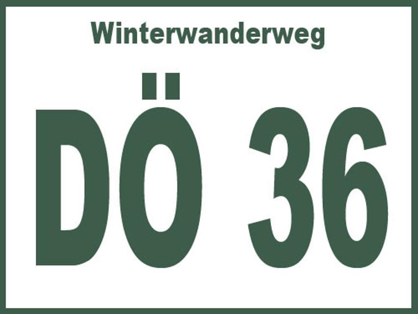 Wandern auch im Winter! Auf dem DÖ 36 lässt sich auch in der kalten Jahreszeit der Frankenwald erwandern.