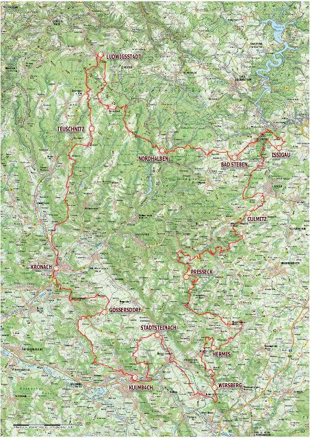 FrankenwaldSteig Route