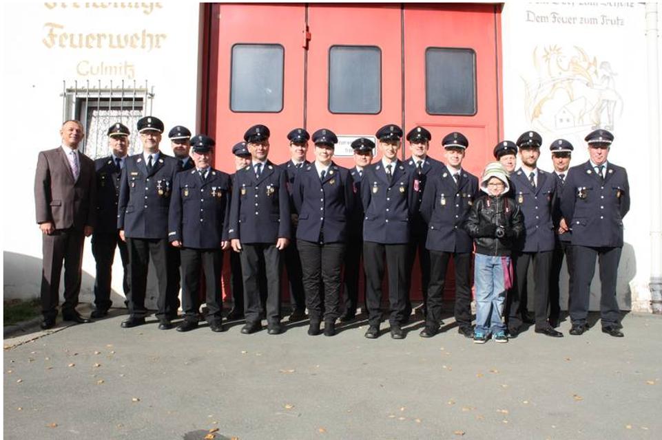 Besichtigung der Freiwilligen Feuerwehr Culmitz durch KBI Rolf Hornfischer