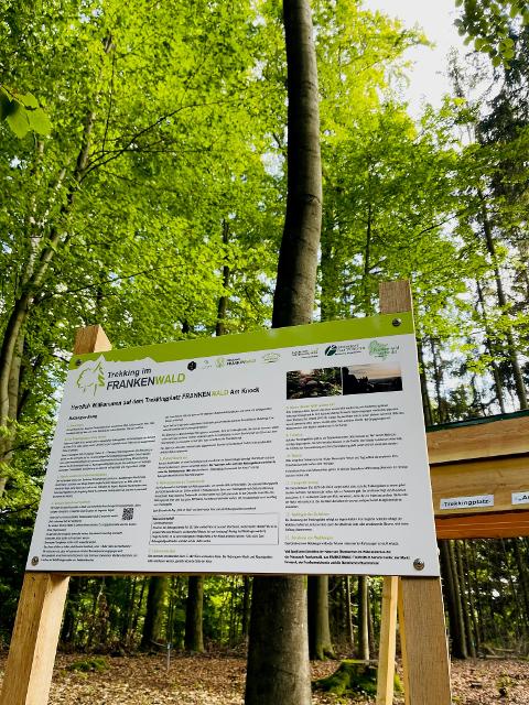 Es ist soweit - der neueste Trekkingplatz im Frankenwald ist offiziell eröffnet