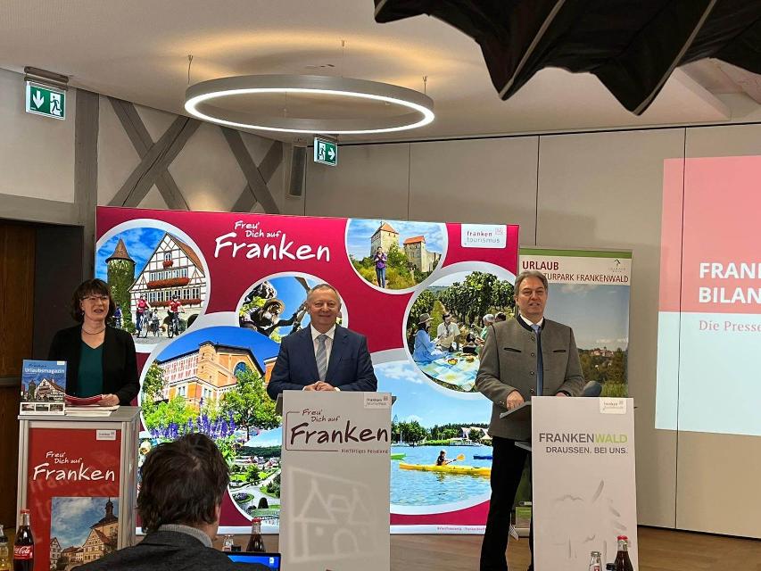 Die Jahrespressekonferenz des Tourismusverbandes Franken fand erstmalig nicht in Nürnberg statt.