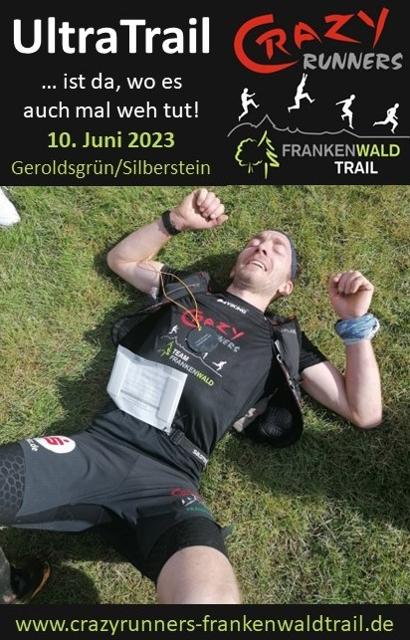 2023er Ultra Trail Strecke im Rahmen des Crazy Runners Frankenwald Trail
                 title=