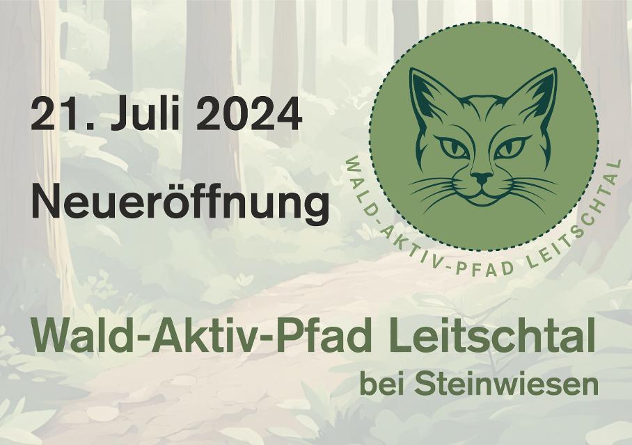 Am 21. Juli 2024 wird der neue Wald-Aktiv-Pfad im Leitschtal bei Steinwiesen eröffnet.