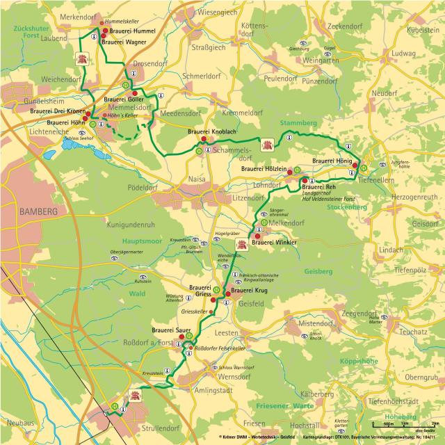 13 brauereien weg fahrrad