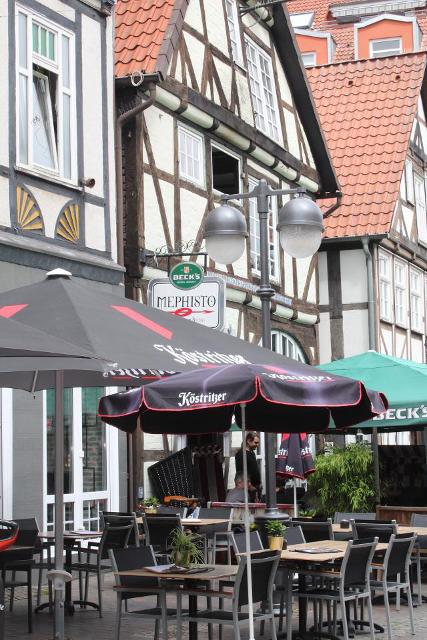 Café und Bar in der Fußgängerzone von Uelzen