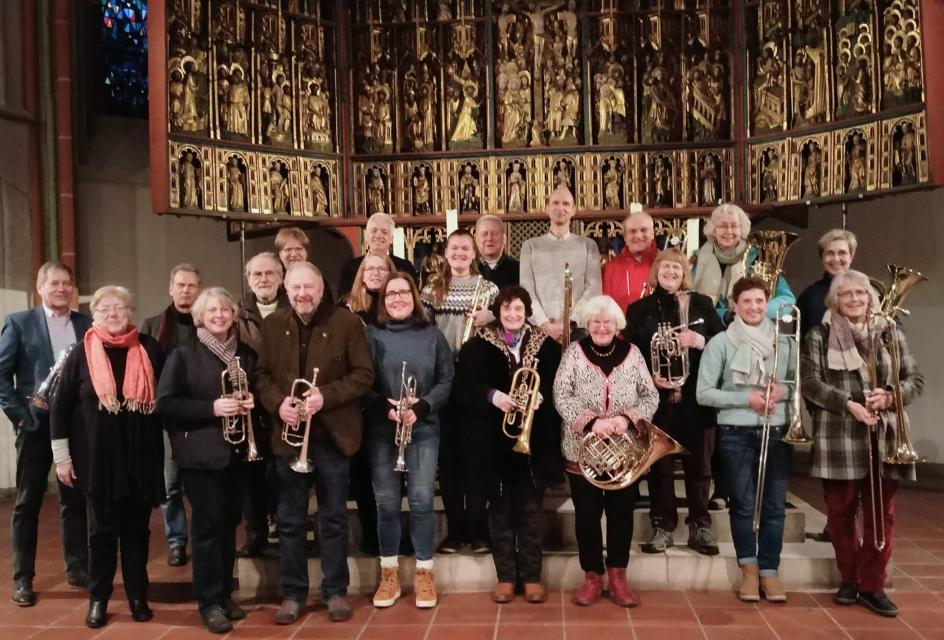 Der Posaunenchor des ev.-luth. Kirchenkreises Lüneburg ist 120 Jahre alt geworden, der Posaunenchor Vögelsen-Radbruch feiert sein 100jähriges Jubiläum. Im Festkonzert werden 
