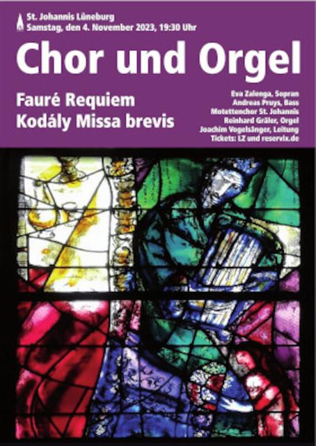 Zoltán Kodály (1882-1967)Missa brevisfür Chor und OrgelGabriel Fauré (1845-1924)Requiem