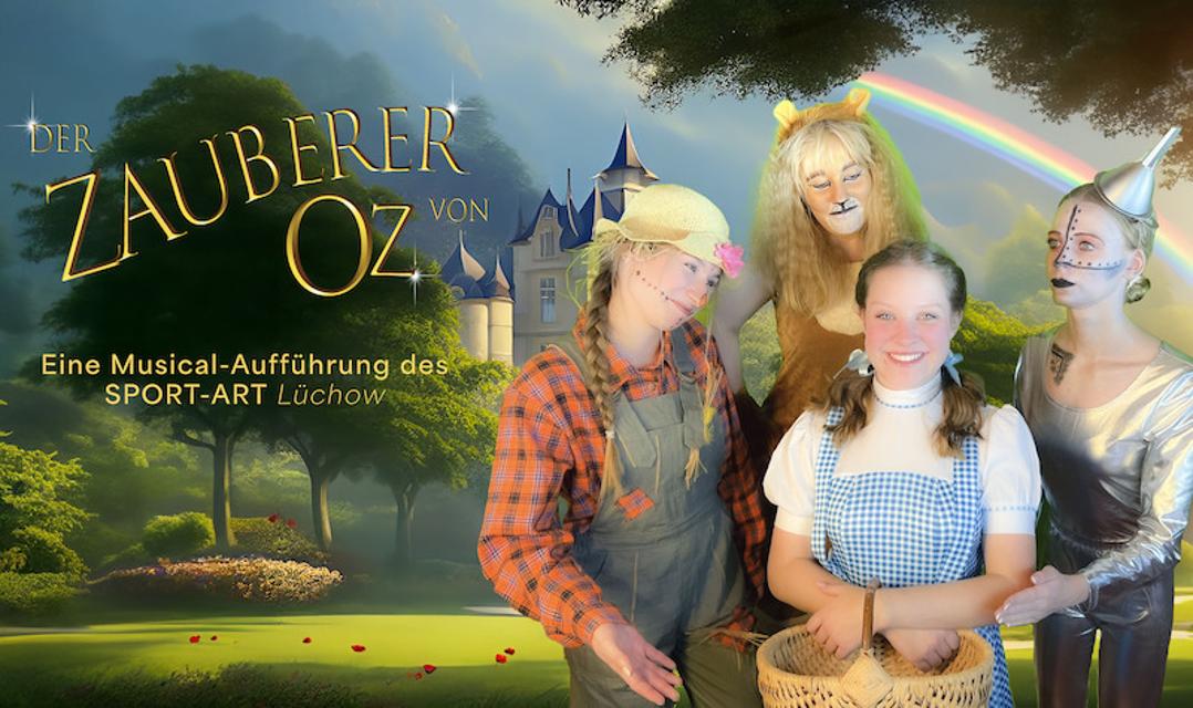Ein Wirbelsturm fegt Dorothy und ihren Hund Toto mit samt ihrem Farmhäuschen in das magische Land Oz. Um wieder nach Hause zu kommen, muss sie den Zauberer von Oz finden. Sie trifft auf eine Strohpuppe, die sich so sehr ein Gehirn wünscht. Auf einen Blechmann, der sich nach einem Her...