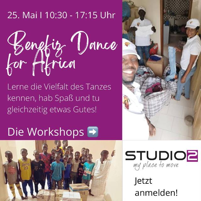 Am 25. Mai 2024 laden wir herzlich zu den Benefiz Dance for Africa Workshops ein. Die Workshops bieten eine einzigartige Gelegenheit, die faszinierende Welt des Tanzes zu entdecken und zu erleben. Der Erlös aus den Workshops wird an den fr...