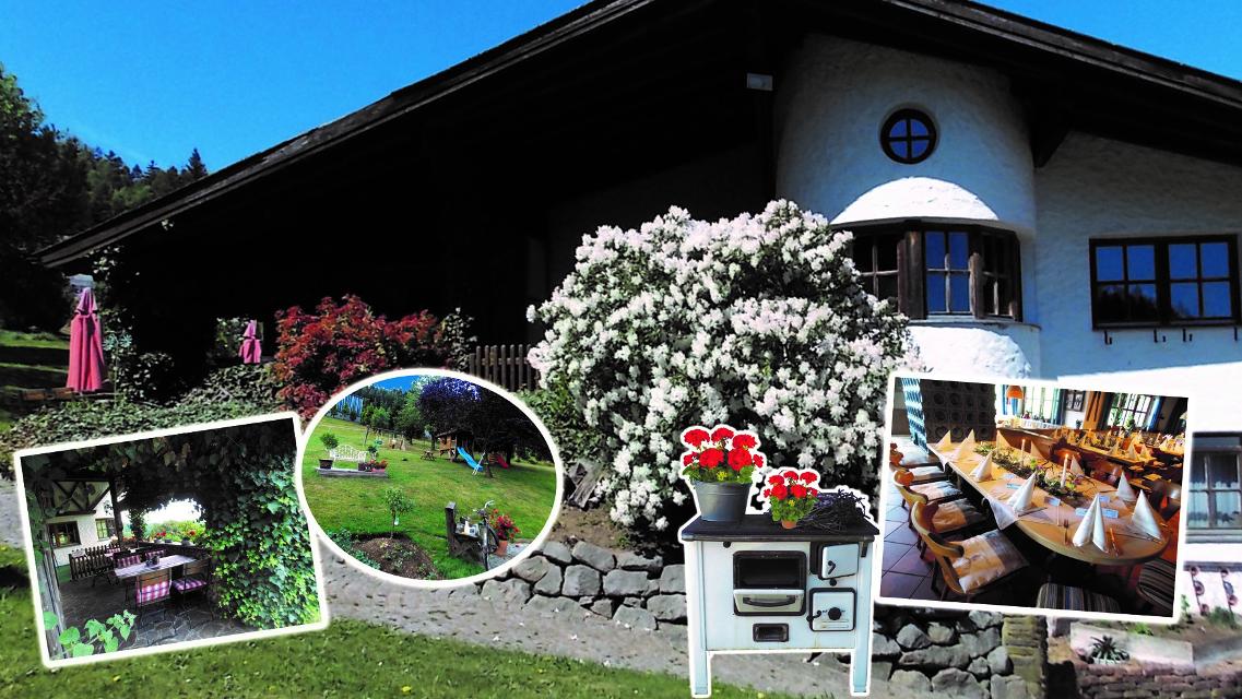 Das Gasthaus am Höllkreuz mit Berghütten-Feeling - sehr familienfreundlich.