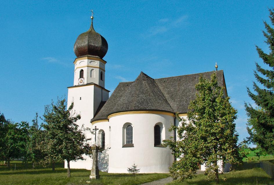 Katholische Filialkirche in Gschwendt bei Ascha.