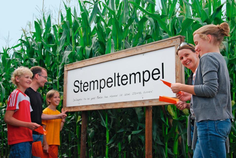 Deutschlands größtes Maislabyrinth.