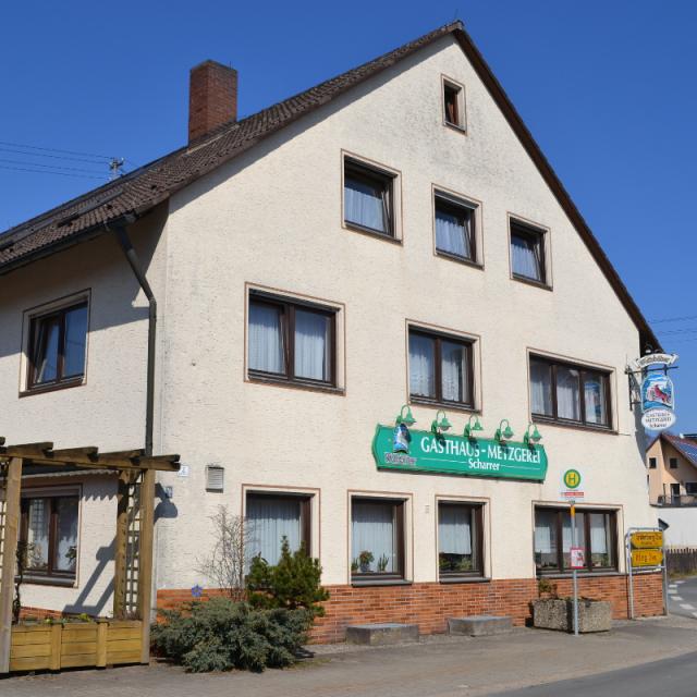 Gaststätte mit Schlachtschüssel in Großengsee bei Simmelsdorf.