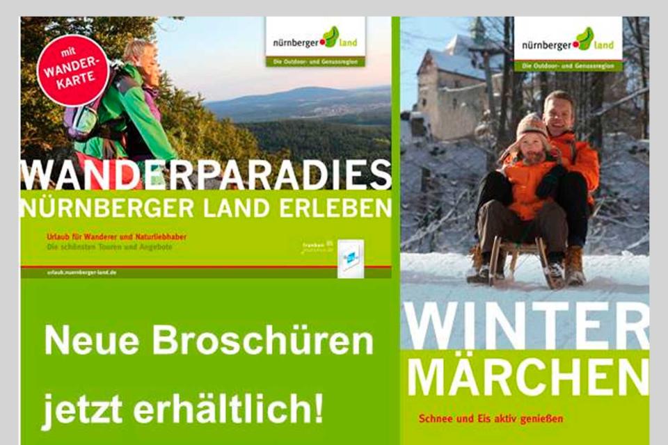 Pünktlich zum Jahresbeginn bringt der Nürnberger Land Tourismus gleich zwei neue Broschüren aus der Familie „Aktiv in der Natur“ raus.