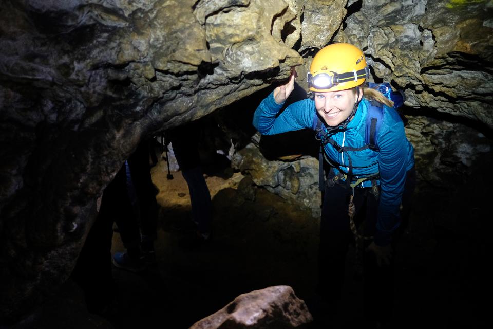 Höhlenentdeckungstour in einer unerschlossenen Höhle bei Hartenstein