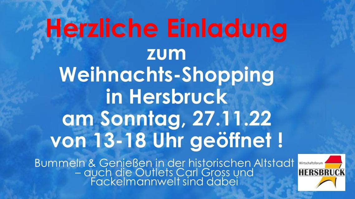 Weihnachts-Shopping in der historischen Altstadt in Hersbruck mit Weihnachtsmarkt