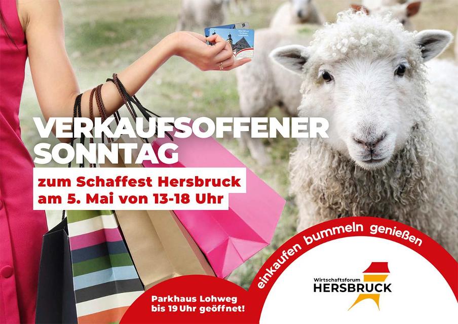 Verkaufsoffener Sonntag - kommen Sie zum Schaffest ins Hirtenmuseum und zum Bummeln und Genießen nach Hersbruck! 