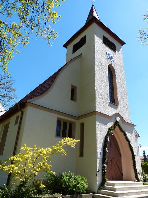 „Offene Kirche“ am Jakobsweg zwischen Nürnberg und Rothenburg von 1928. 