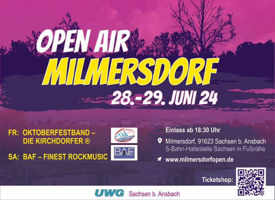 Plakat Milmersdorf Open Air